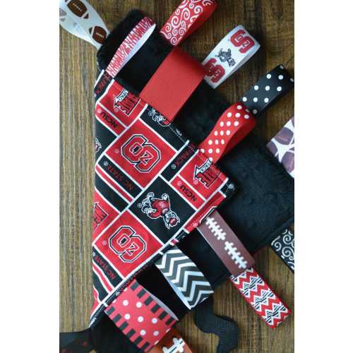 I love NC State Ribbon Lovey Blanket