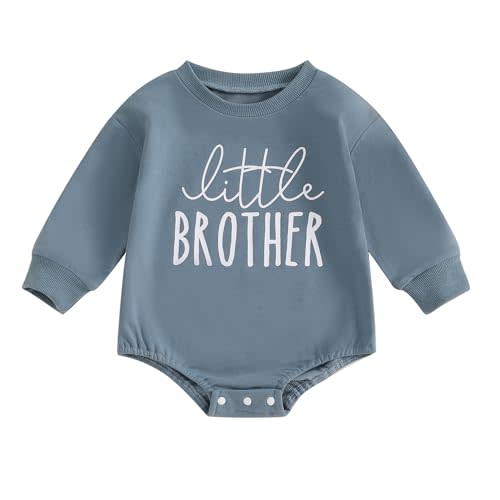 wybzd Little Brother Lil Sister Matching Outfits Baby Boy Girl Sweatshirt Romper Lil Bro Sis Siblings Clothes