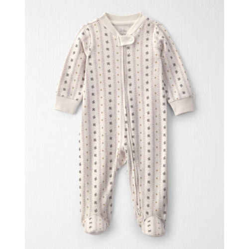 Baby Girl Organic Cotton Sleep & Play Pajamas in Snowflakes - Little Planet | Carter's