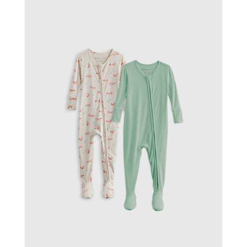 Bamboo Tight Fit Footie Pajamas 2-Pack - Toddler Boy in Fox