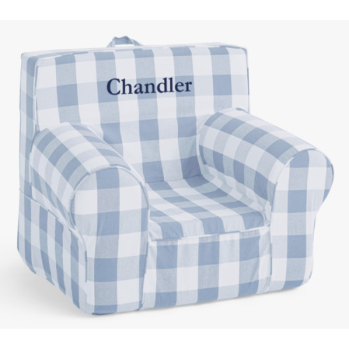Kids Anywhere Chair®, Chambray Blue Twill with Buffalo Check
