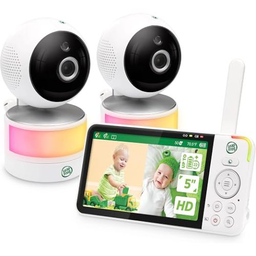 LeapFrog LF915-2HD Baby Monitor, 2 Cameras, 5" 720p Screen
