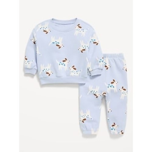 Printed Henley Sweatshirt and Sweatpants Set for Baby | Old Navy