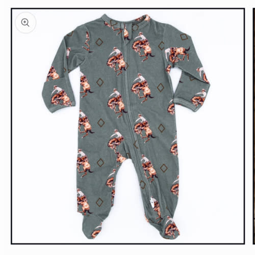 Teal Bronc Jammies – Cowkid Clothing Company