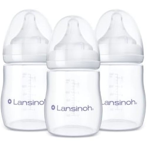Lansinoh Anti-Colic Baby Bottles, 5 Ounces, 3 Count