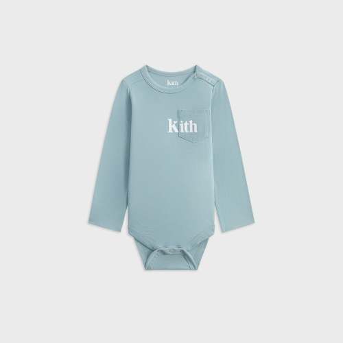 Kith Baby Long Sleeve Quinn Bodysuit - Reef