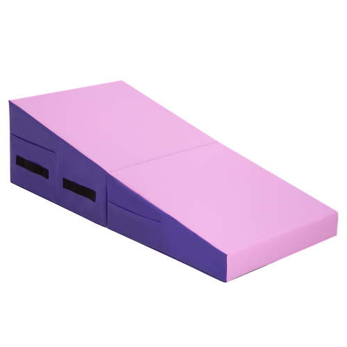 BestMassage 48x24 inch Folding Gymnastics Mat with Handle for Indoor/Outdoor Exercise(Pink)