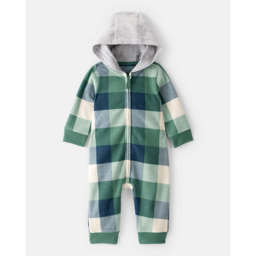 Baby Boy Plaid Print Long-Sleeve Jumpsuit - Plaid - Carter's | Carter's