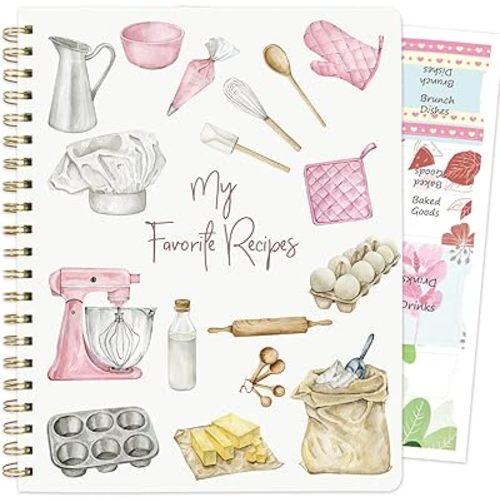 ceiba tree Blank Recipe Book to Write in Your Own Recipes Notebook Cookbook Journal 8.5 x 11 inch with Stickers Gift Ideas for Women Wife Mom 120 Pages