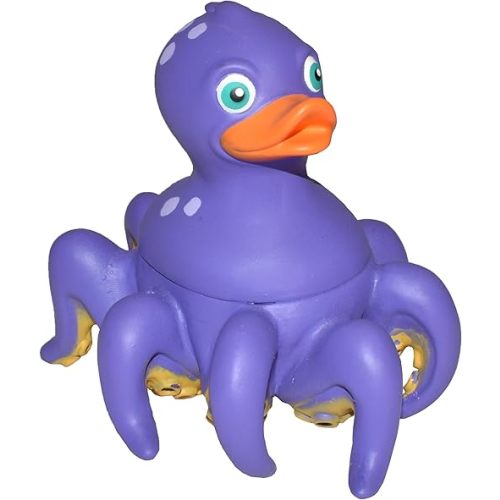 Wild Republic Rubber Ducks, Bath Toys, Kids Gifts, Pool Toys, Water Toys, Octopus, 4"