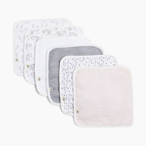 Snugabye Terry Washcloth (6 Pack) - Pink