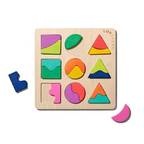 Land And Sky Two-Part Puzzle Board - Lovevery Pre-Loved