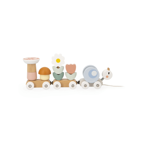 Sweet Cocoon Snail Pull-Along Stacker Train