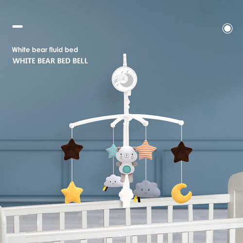 ZToonmas Baby Mobile for Crib Baby Bed Bell Rattle Children 0-1 Year Old Music Rotating Bbedside Bell