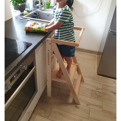 Learning tower Adjustable toddler tower, Helper stool foldable helper kitchen tower for kids