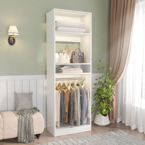 Aheaplus Closet System with 2 Hanging Rods