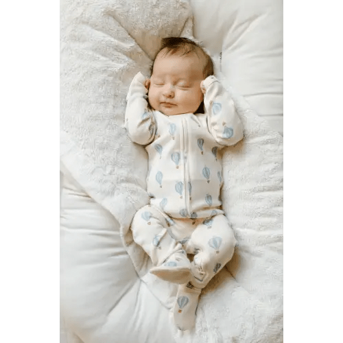 Hot Air Balloon | Organic Zipper Footie – L'ovedbaby - GOTS Certified