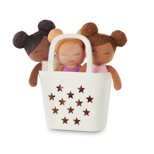 LullaBaby Bathtime Set with 3 Plush Bath Dolls