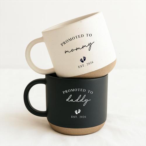 Promoted to Parents Mug, Pregnancy Announcement Mug Gift for Dad Mom, Gift for New Dad, First Time Mom and Dad Est. Mugs, Baby Shower Gift
