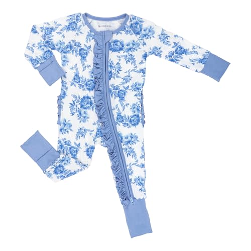 LollyBanks Baby Pajamas, 2-Way Zipper Infant Romper, 95% Viscose Made from Bamboo and 5% Spandex, Baby Sleepers