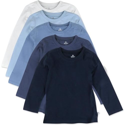 HonestBaby Unisex-Baby Organic Cotton Long Sleeve Tshirts Multipack