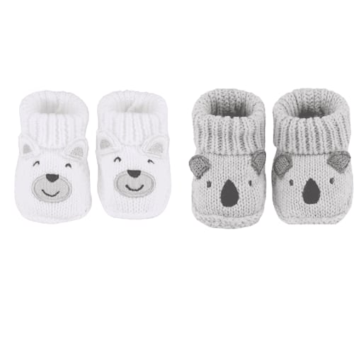 Newborn Knit Booties Soft Baby Sock Boots for Infant Boys Girls First Walkers 1 Pairs, 0-3 Months