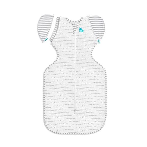 Love to Dream Swaddle Up Transition Swaddle, Patented Zip-Off Wings, Gently Help Baby Transition from Being Swaddled to Arms Free When Showing Signs of Rolling, 1.0 TOG, 19-24 lbs, White