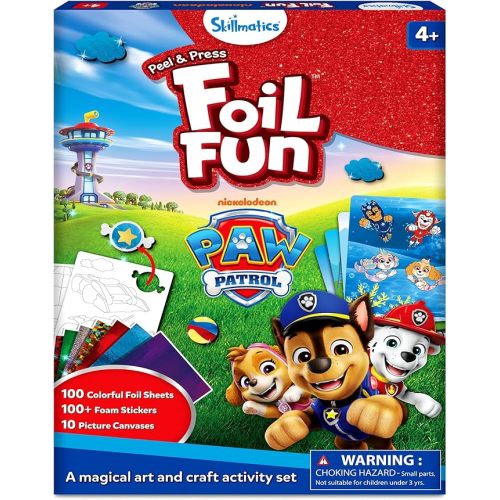 Skillmatics Foil Fun - PAW Patrol, Mess-Free Art & Craft Kits for Kids, DIY Creative Activity, Travel Toys, Gifts for Fans of Chase, Marshall, Skye, Girls, Boys, Ages 4, 5, 6, 7, 8 and Up