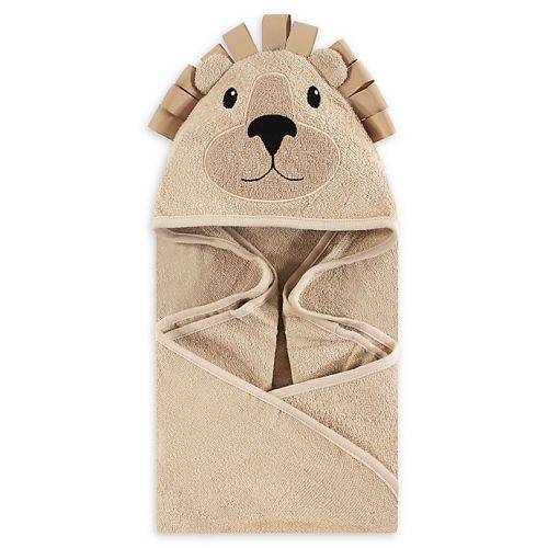 Lion Hooded Bath Towel in Brown