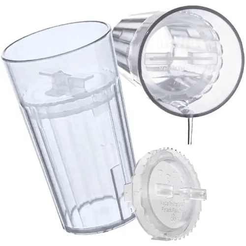 Reflo Smart Cup (Clear 1-Pack) Open Training Cup, Toddler Cup, No Suction 6oz, 360 Control-Flow, USA MADE Premium High-Impact Plastic