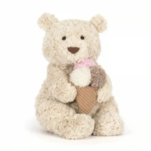 Jellycat Bartholomew Bear Ice Cream Oatus BNWT - NYC Exclusive Fao Schwarz