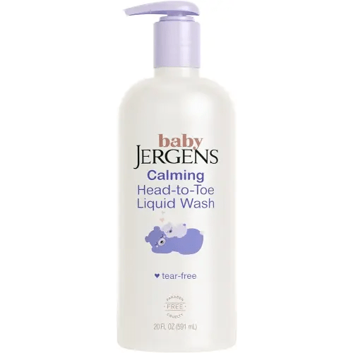 Jergens Baby Calming Head to Toe Liquid Baby Wash, Body Wash and Shampoo, Tear Free, 20 Fl Oz