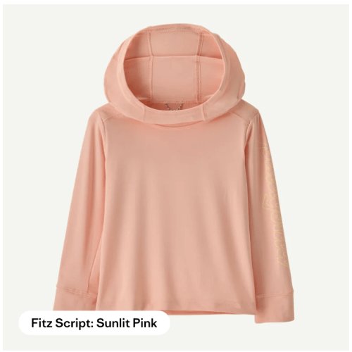 Patagonia - uv sun protection hoodie - pink