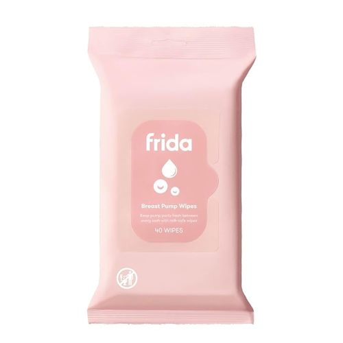 Frida Mom Breast Pump Wipes, Multi-Surface Cleaner, Travel Essentials, 40ct