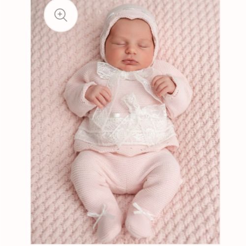 Luxury Pink Lace Outfit – Ella Marina Baby