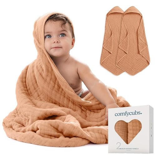 Comfy Cubs Hooded Baby Towel 2-Pack