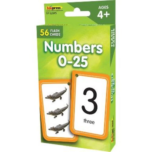 Edupress Numbers 0-25 Flash Cards