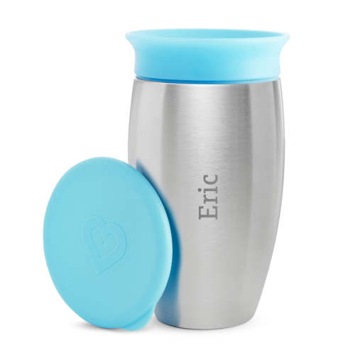 Munchkin Personalized Miracle® Stainless Steel 360° Cup - Light Blue