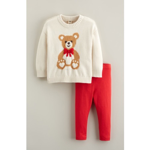 Fuzzy Sweater & Leggings Set (3M)