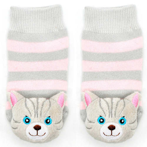 Liventi/Gray Cat Boogie Toes Rattle Socks