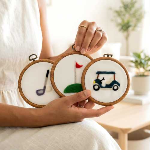 Vintage sports nursery golf decor baby shower gift idea golf nursery decor baby golf gifts embroidery felt wall art custom baseball nursery