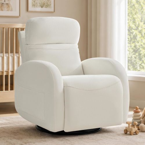 Triple Motor Swivel Rocker Recliner, Glider Recliner Nursery Chair