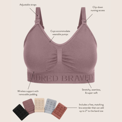 Simply Sublime Seamless Nursing Bra For Breastfeeding - Twilight