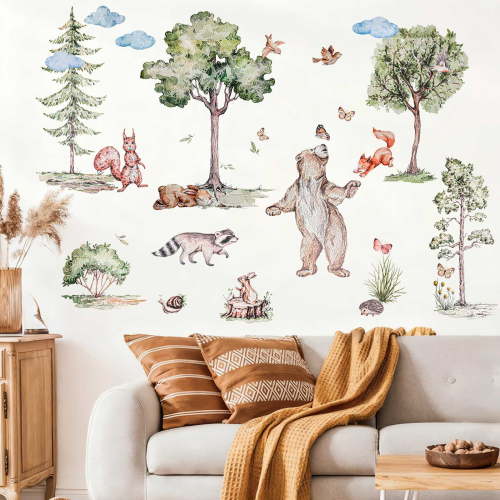 TSV Kids & Teen Wall Stickers, Cute Cartoon Singing Birds, Removable DIY Decor