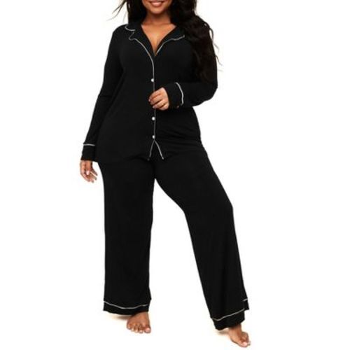 Adore Me Women's Matilda PJ Sleepwear 1X / Jet Black.