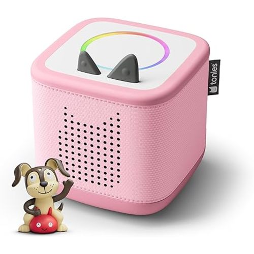 Toniebox 2 Audio Player Starter Set for Kids 1+ with Playtime Puppy - Moon Gray