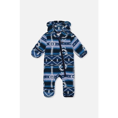 Mid-Season Plush Animal Ear Hood Asymmetrical Zip One-Piece Outerwear