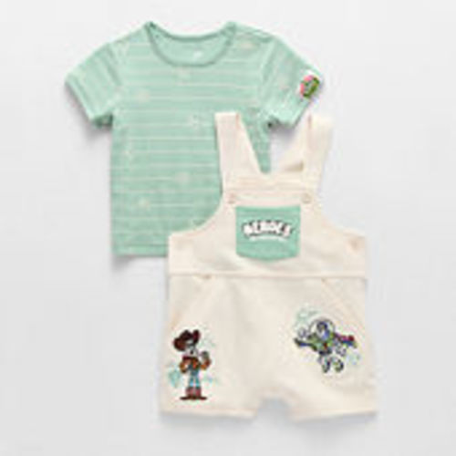 Disney Baby Boys 2-pc. Cars Shortall Set, Color: Red - JCPenney