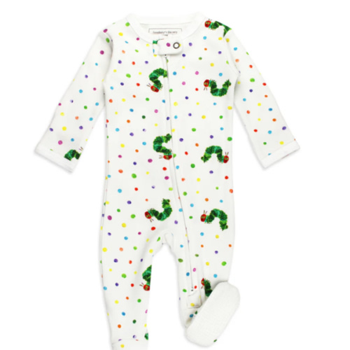 Organic 2-Way Zipper Footie in Caterpillar – L'ovedbaby
