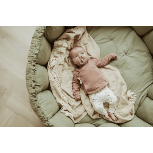 Bloom Organic Cotton Play Mat - Green- Smallable
